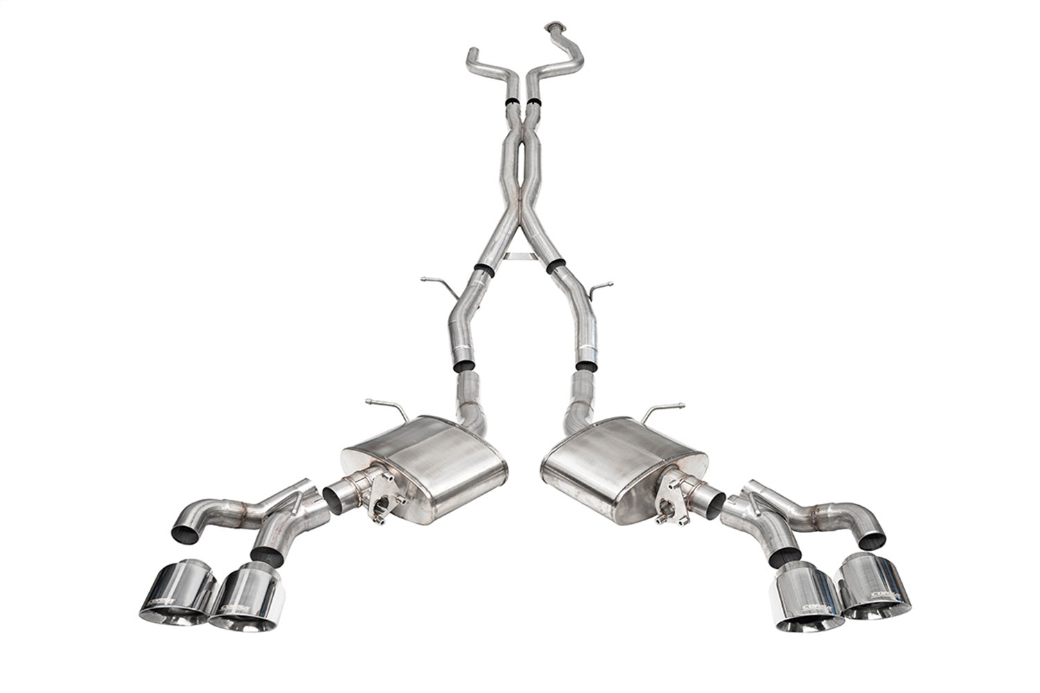 Corsa 22-24 Cadillac CT5 V Blackwing 3in. Cat-Back w/ Active Exhaust - Dbl X-Pipe - Twin 4.5in. Tips - 21320