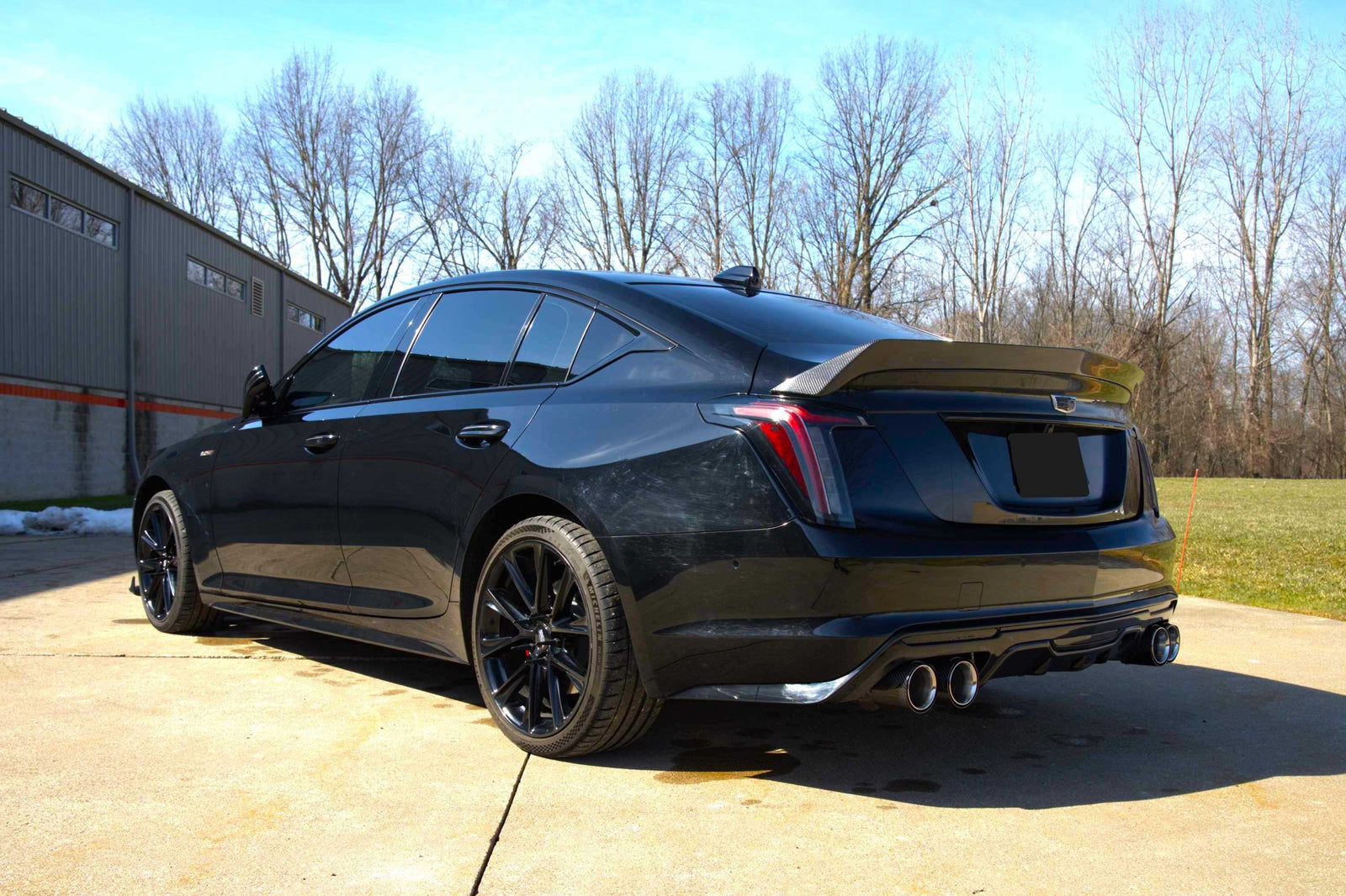 Corsa 2020+ Cadillac CT5-V 3in Cat Back Exhaust - 4.5in Carbon Fiber Twin Tips (Xtreme) - 21326CF