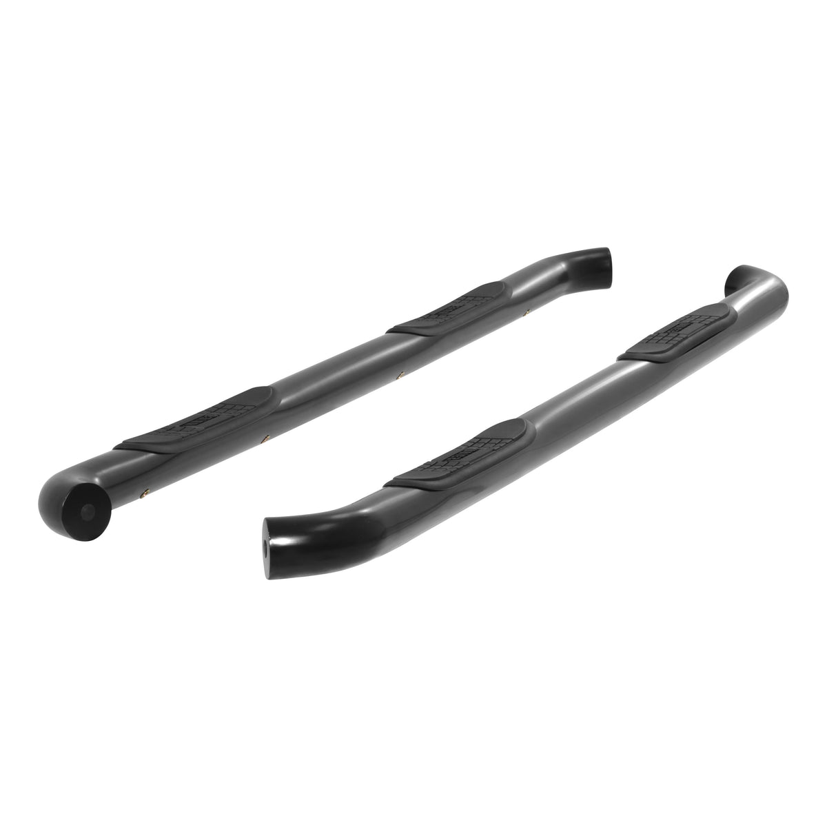 ARIES 214045 3-Inch Round Black Stainless Steel Nerf Bars, No-Drill, Fits Select Chevrolet Silverado, GMC Sierra 1500, 2500, 3500 HD