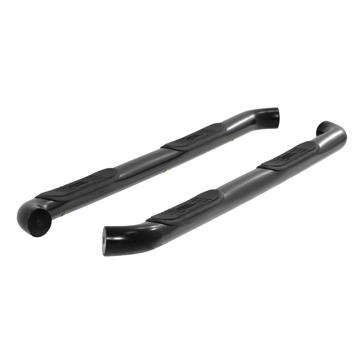 ARIES 214046 3-Inch Round Black Stainless Steel Nerf Bars, No-Drill, Fits Select Chevrolet Silverado, GMC Sierra 1500, 2500, 3500 HD