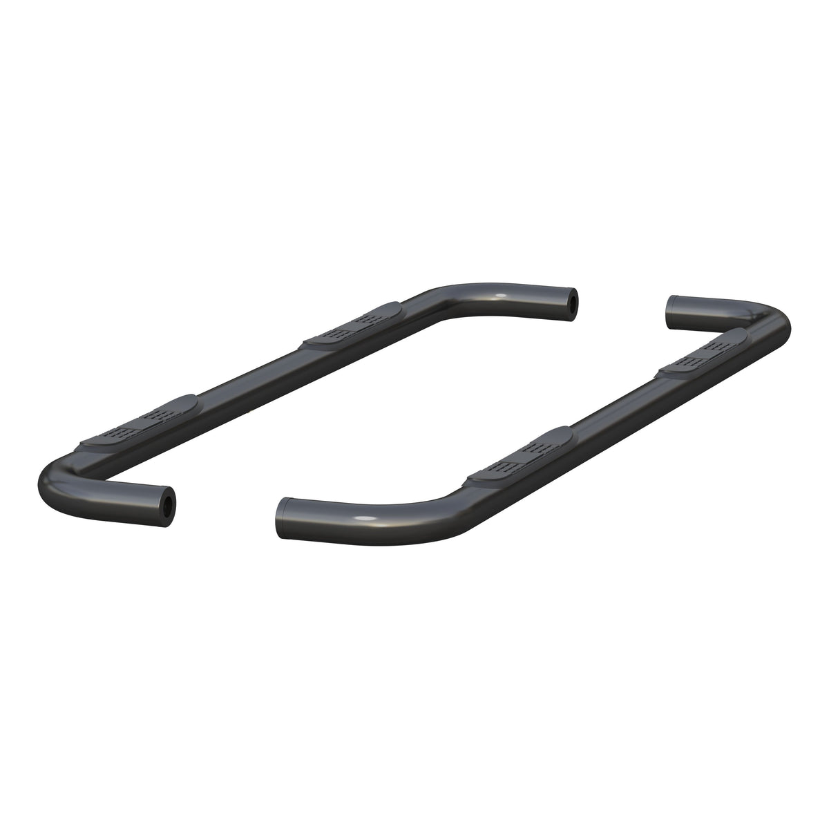 ARIES 214053 3-Inch Round Black Stainless Steel Nerf Bars, No-Drill, Fits Select Chevrolet Silverado, GMC Sierra 1500