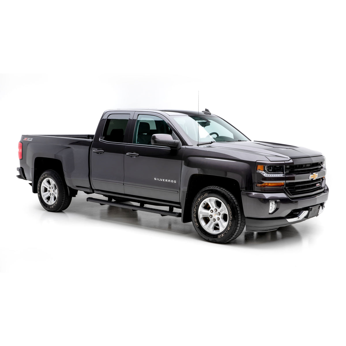 ARIES 216078 SlimGrip 5" x 78" Black Aluminum Running Boards (No Brackets)