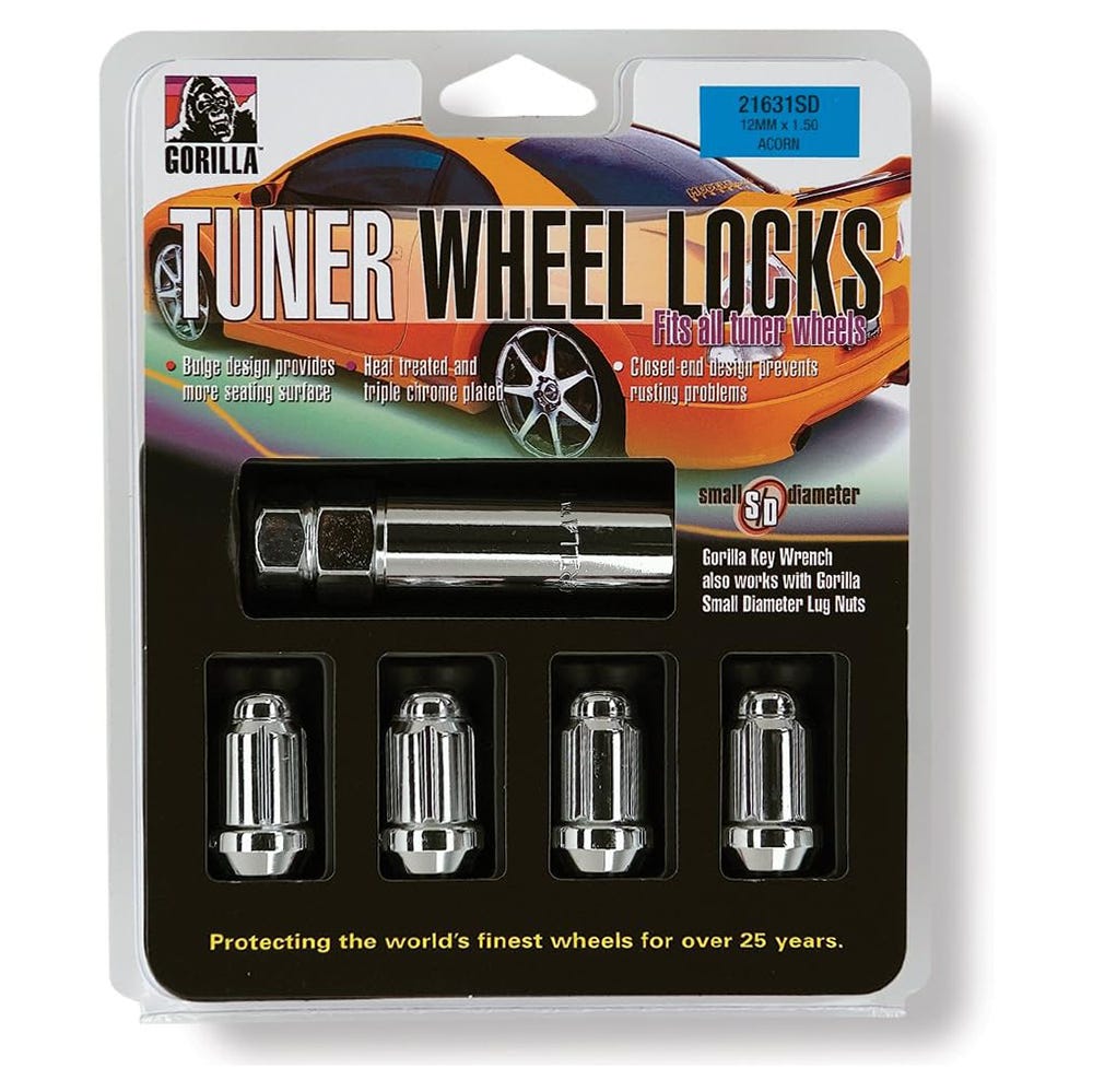 Gorilla Automotive - SD Lock Acorn 12-1.50 CHR Clam - 21631SD