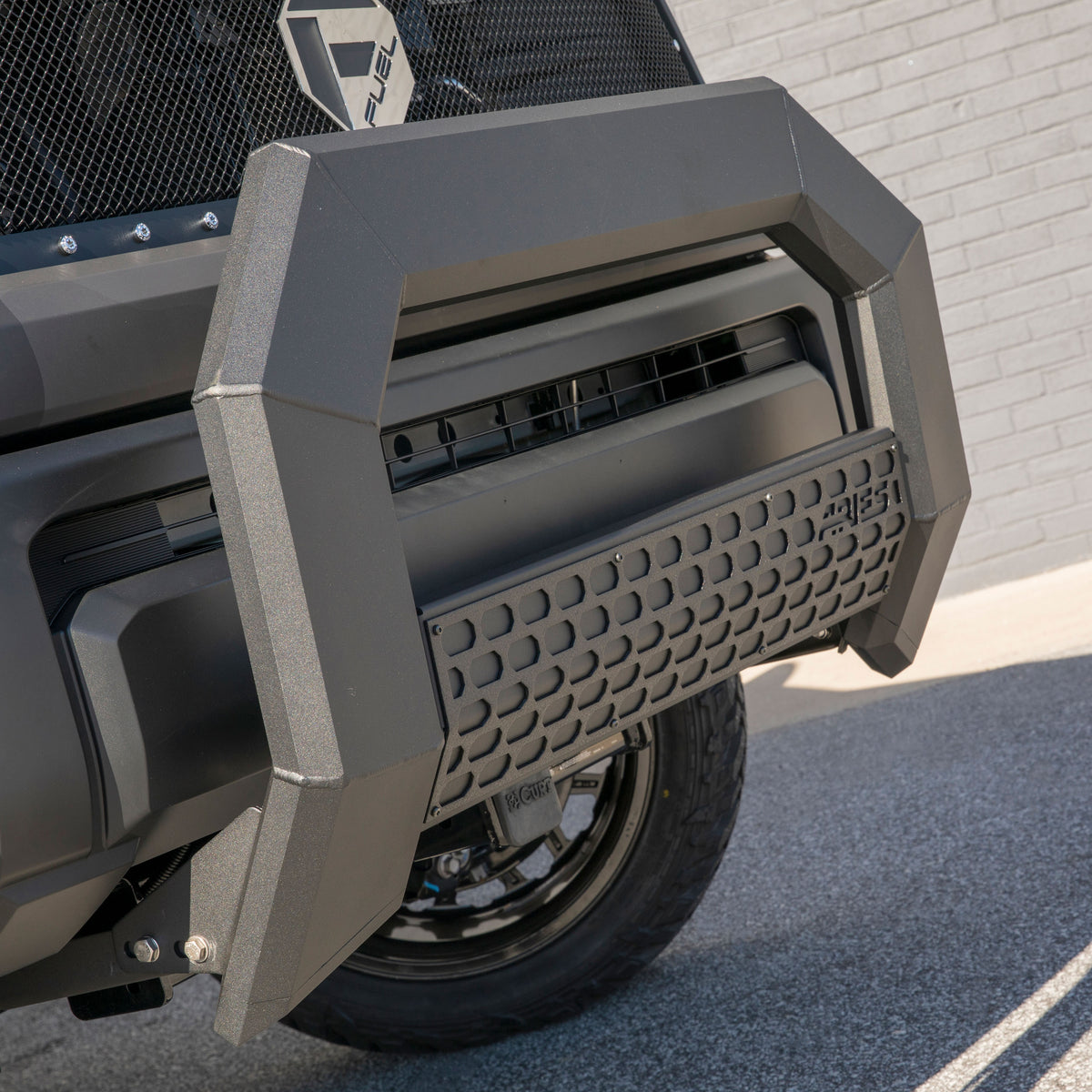 ARIES 2164003 AdvantEDGE Black Aluminum Truck Bull Bar, Select Chevrolet Silverado, GMC Sierra 2500, 3500 HD