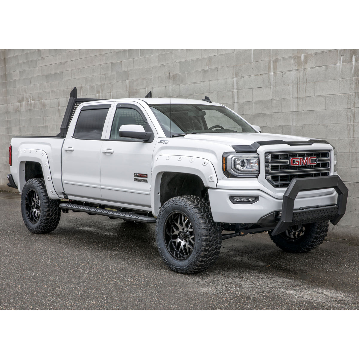 ARIES 2164003 AdvantEDGE Black Aluminum Truck Bull Bar, Select Chevrolet Silverado, GMC Sierra 2500, 3500 HD