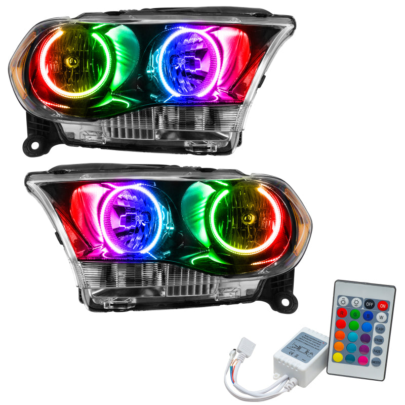 Oracle 11-13 Dodge Durango SMD HL Halogen - Black - ColorSHIFT w/ Simple Controller SEE WARRANTY - 7102-504