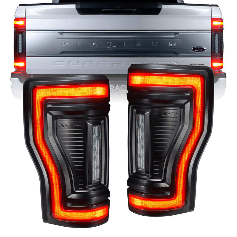 Oracle Lighting 17-22 Ford F-250/350 (Black Series) Flush Mount LED Tail Lights SEE WARRANTY - 5896-504-T