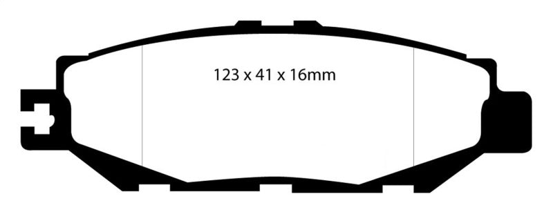 EBC 93-94 Lexus LS400 4.0 Yellowstuff Rear Brake Pads - DP41008R