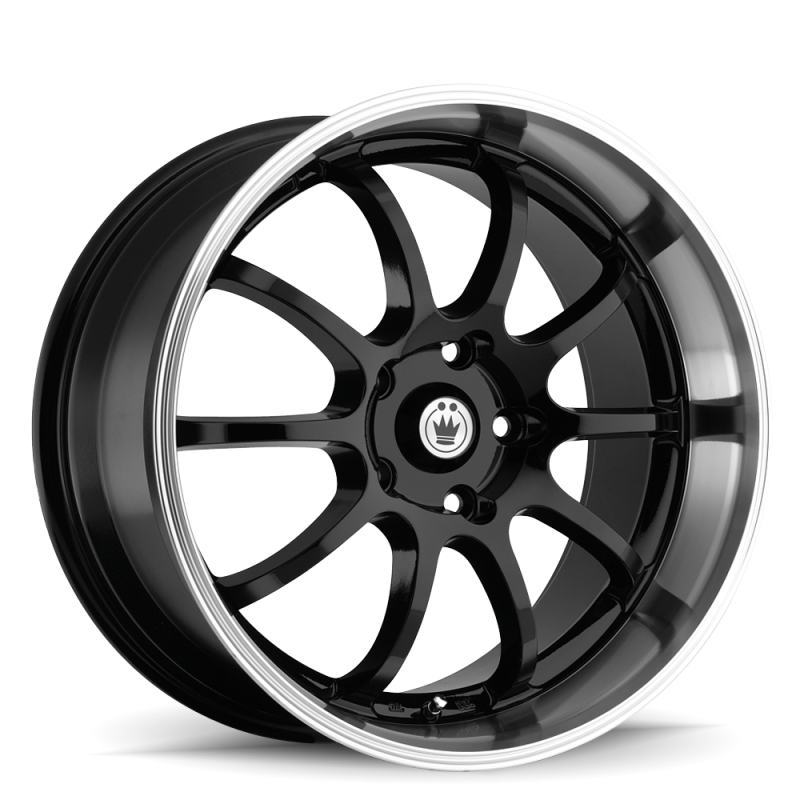 Konig Lightning 16x7 8x100/114.3 ET40 Black/Machine Lip - LI67D04405