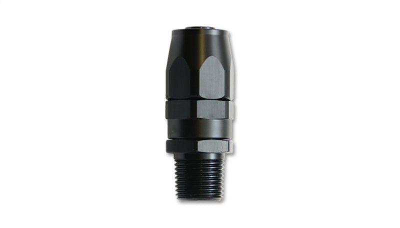 Vibrant -10AN Male NPT Straight Hose End Fitting - 3/8 NPT - 26006