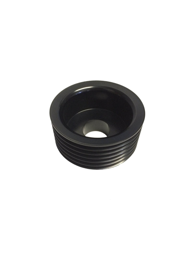 Torque Solution Lightweight Alternator Pulley (Black): Hyundai Genesis Coupe 3.8 2010+ - TS-GEN-004B