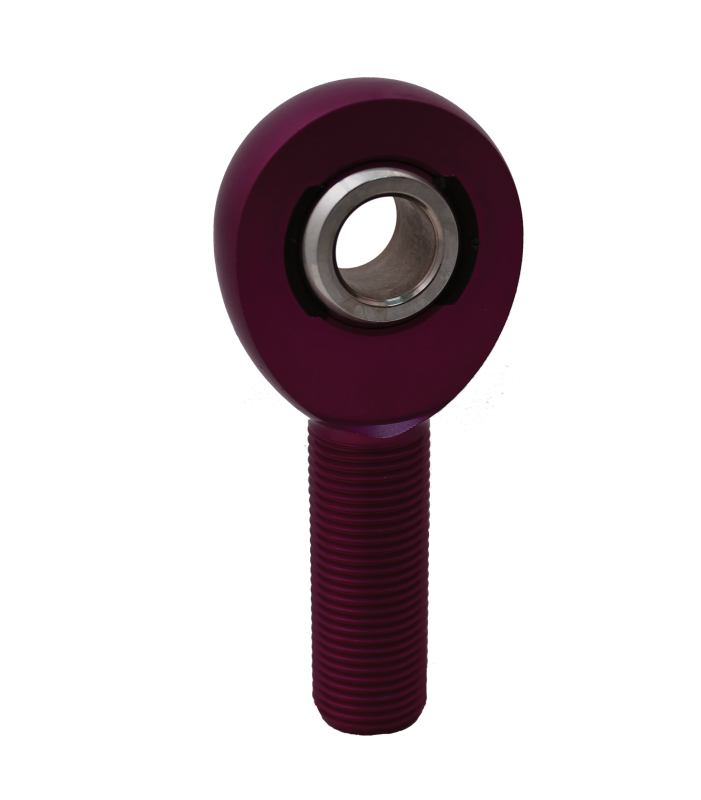 QA1 A Series Endura Rod End - Male/Left Hand - .5in Bore x 5/8-18 - Purple Aluminum - AML8-10PU