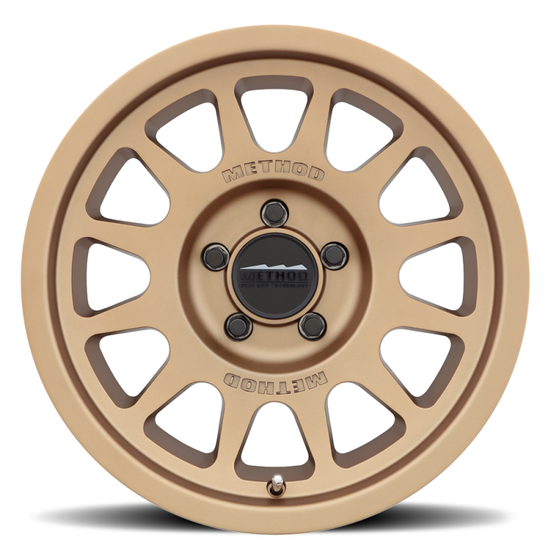 Method MR703 17x8.5 +25mm Offset 5x5 71.5mm CB Method Bronze Wheel - MR70378550925 by Method Wheels - front view