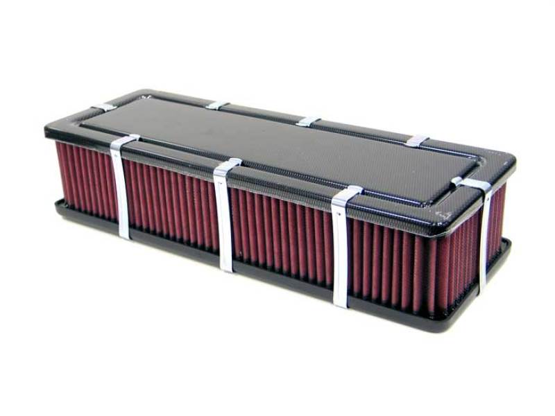 K&N Custom Racing Assembly - Airbox - Universal Blank - Black - 100mm - 56-9188-1 by K&N Engineering - front view