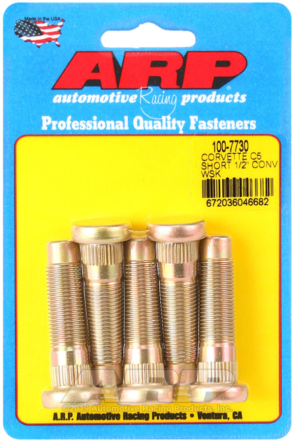 ARP Chevrolet Corvette C5 Short 1/2in Conversion Wheel Stud Kit - 100-7730 by ARP