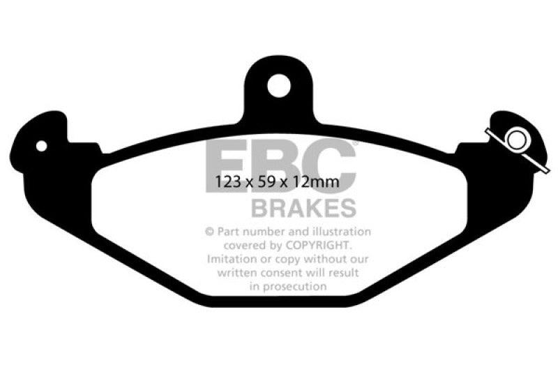 EBC 08+ Lotus 2-Eleven 1.8 Supercharged Greenstuff Rear Brake Pads - DP2885/2