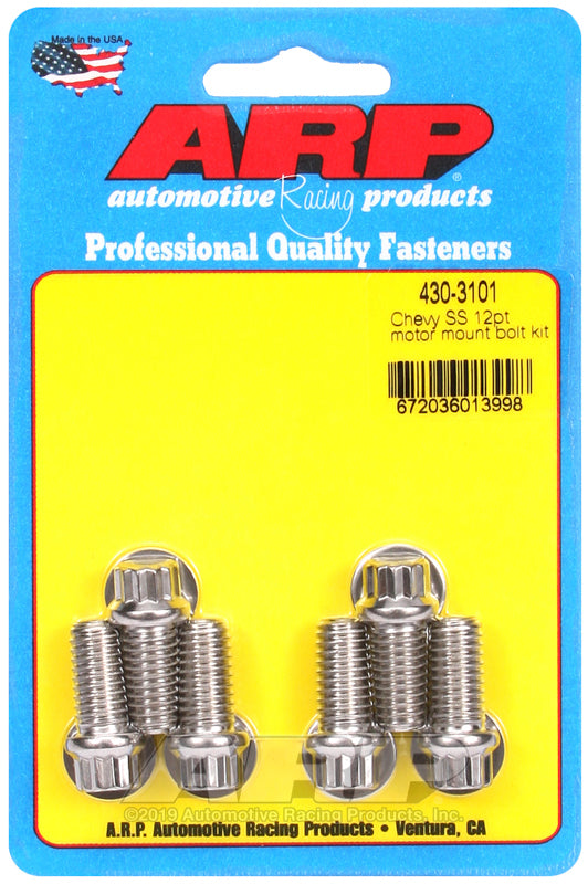 ARP Chevy SS 12pt Motor Mount Bolt Kit - 430-3101 by ARP