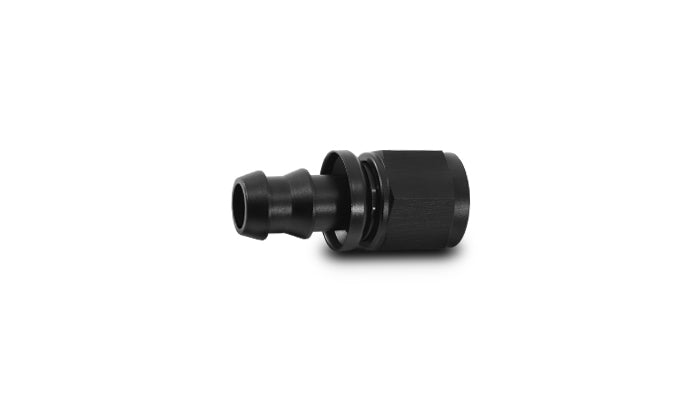 Vibrant -4AN Push-On Straight Hose End Fitting - Aluminum - 22004