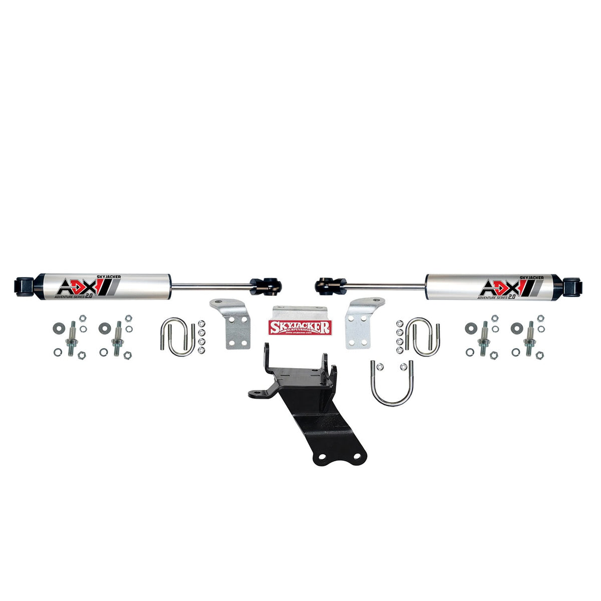 Skyjacker 18-24 Jeep Gladiator JL ADX 2.0 Dual Stabilizer Kit w/ CNC Machined Polished Alum. - 2207