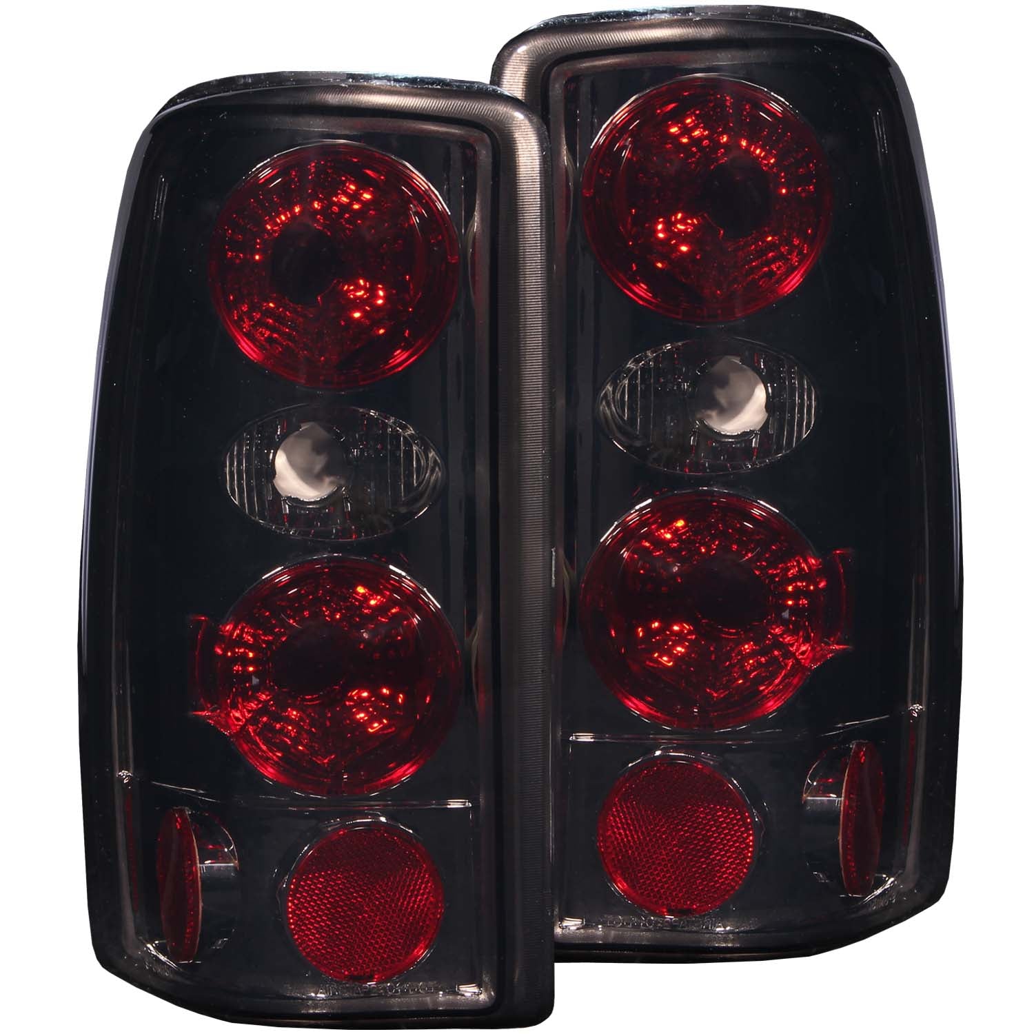 ANZO 2000-2006 Chevrolet Suburban Taillights Smoke - 221178 for 2000-2006 Chevrolet Suburban 1500 - front view
