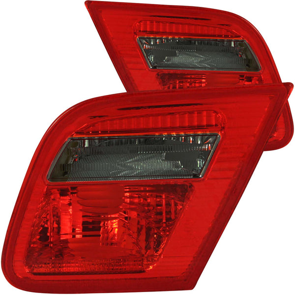ANZO 2000-2003 BMW 3 Series E46 Taillights Red/Smoke - Inner - 221201 for 1999-2006 BMW 3 Series - front view