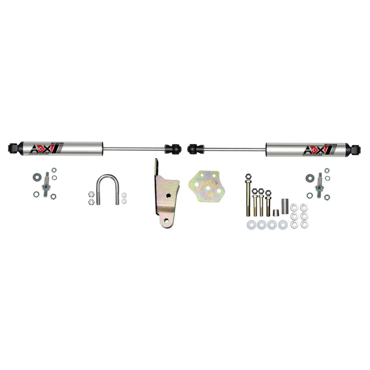 Skyjacker 94-97 Dodge Ram 1500/2500/3500 ADX 2.0 Dual Stabilizer Kit w/ CNC Machined Polished Alum. - 2217