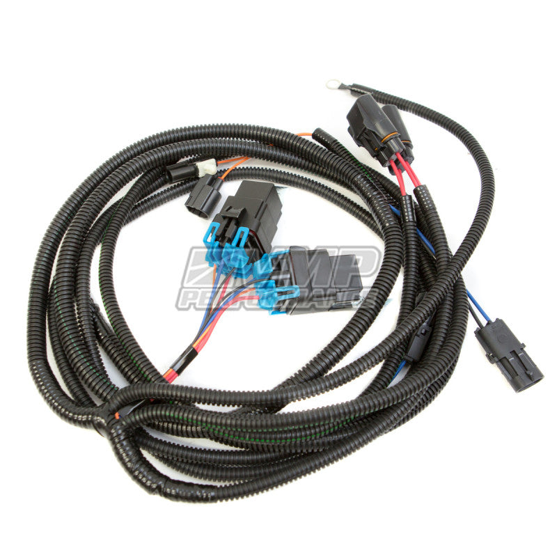 VMP Performance 11-14 Coyote 5.0L Heat Exchanger Fan/Pump Harness - Dual Relay - VMP-ENC001