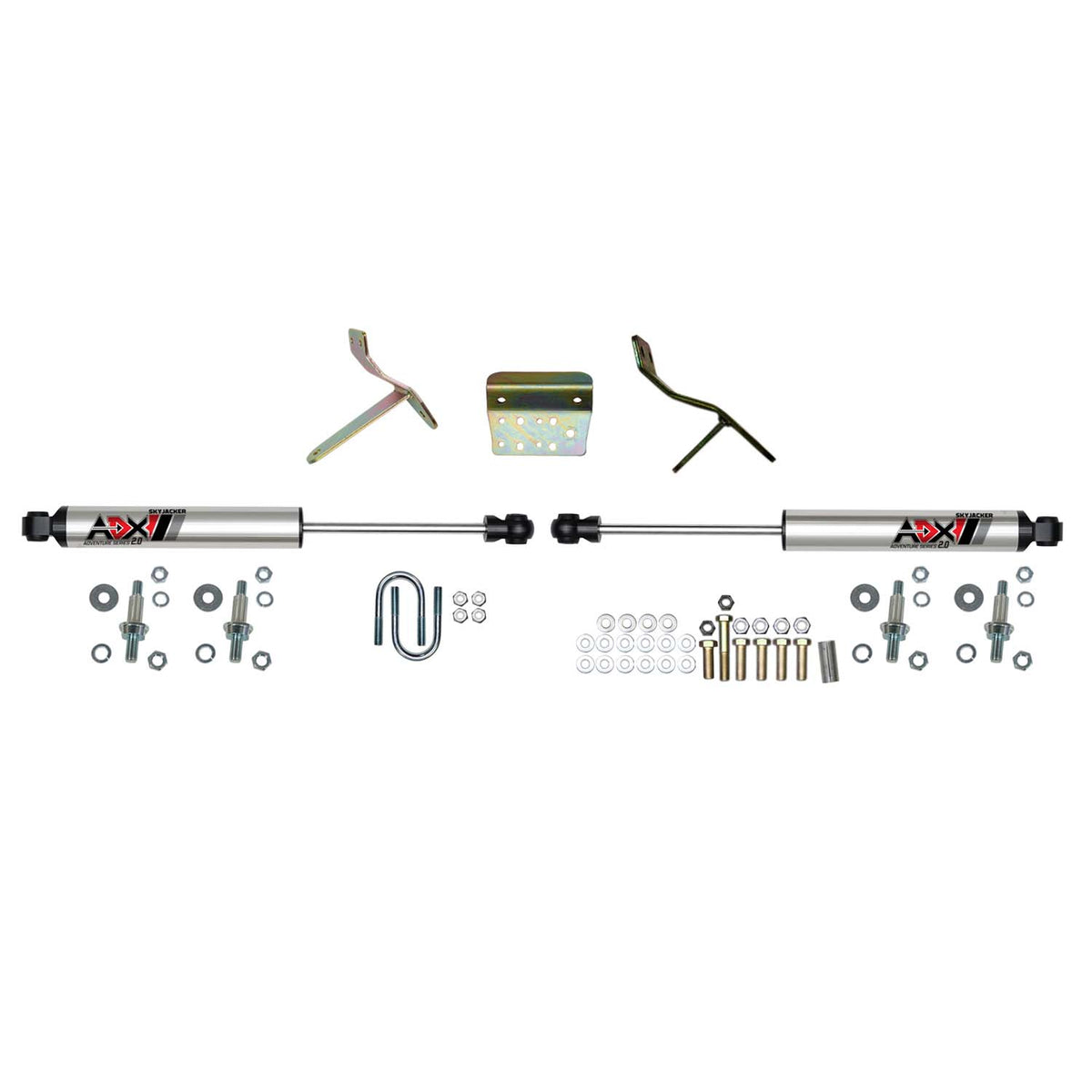 Skyjacker 09-13 Ram 2500/09-12 3500 ADX 2.0 Dual Stabilizer Kit w/ CNC Machined Polished Alum. - 2239
