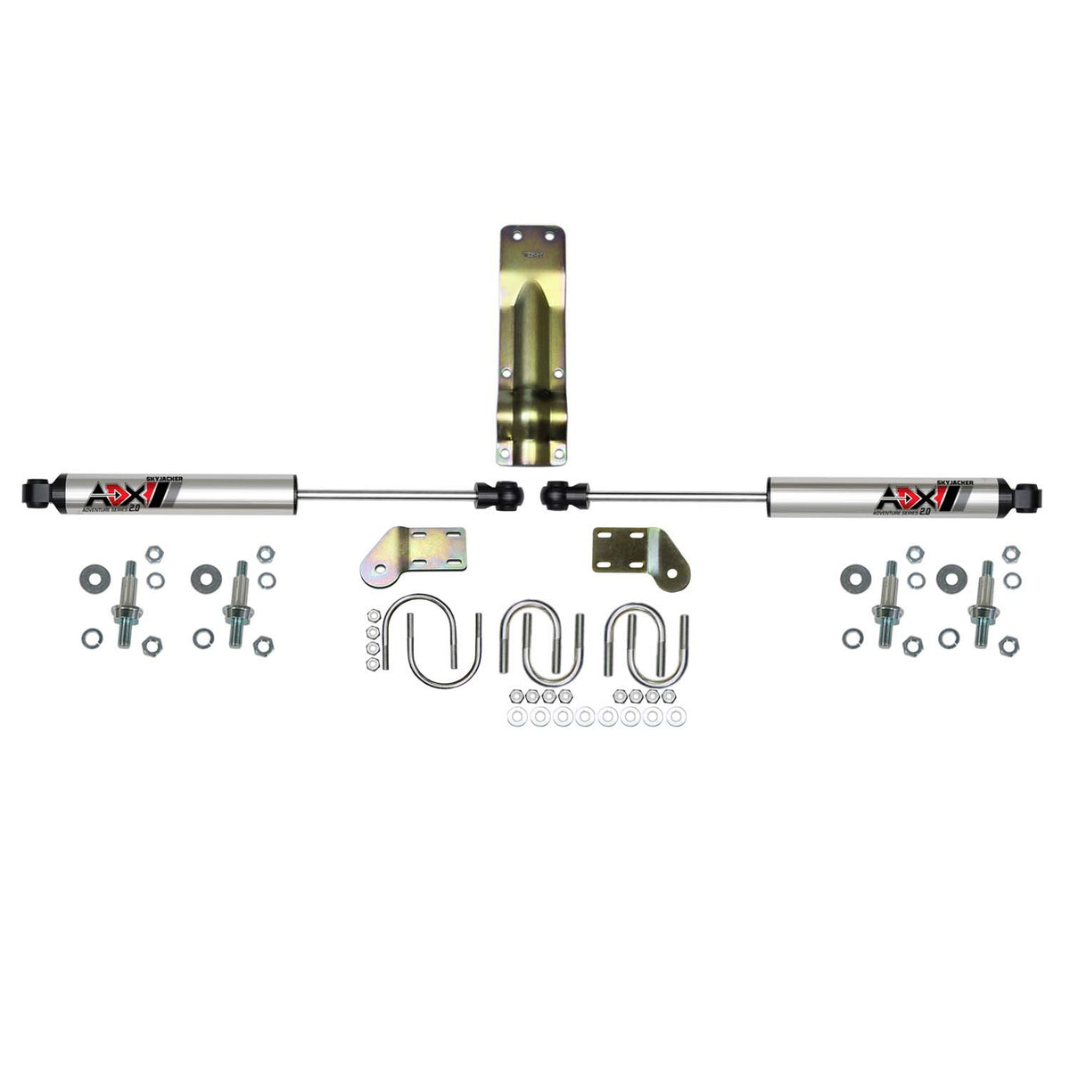 Skyjacker 05-24 Ford F250/F350 ADX 2.0 Dual Stabilizer Kit w/ CNC Machined Polished Alum. - 2253