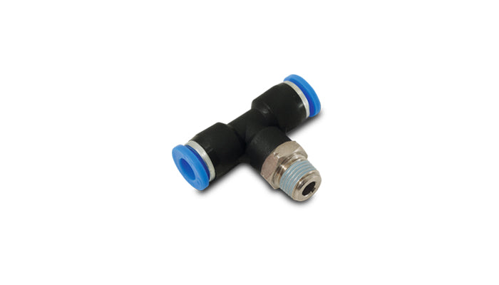 Vibrant Male Tee 1-Touch Fitting for 5/32in OD Tube (1/8in NPT) - 22630