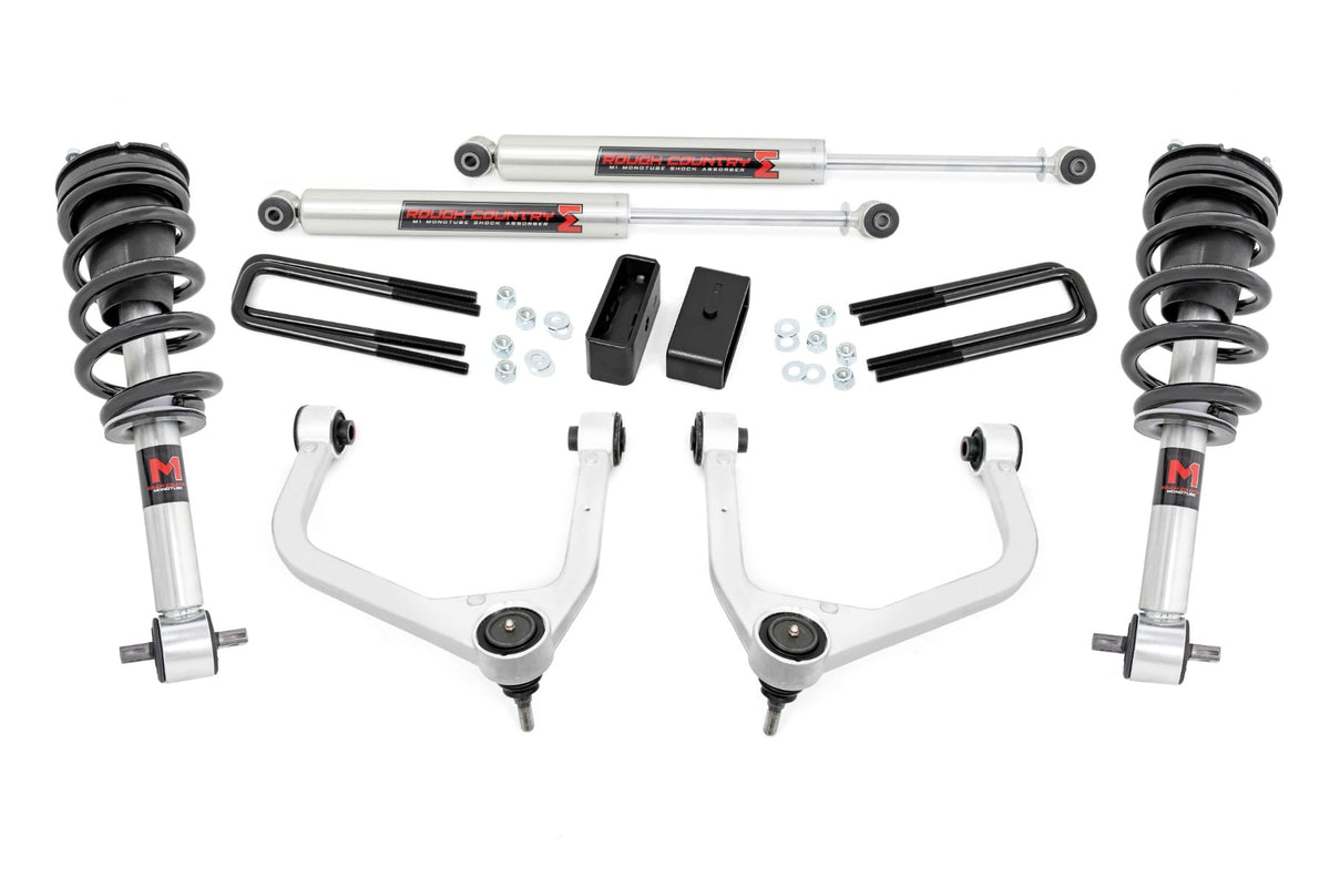 Rough Country - 3.5 Inch Lift Kit - M1 Struts/M1 - GMC Sierra 1500 2WD/4WD (2019-2025 & Classic) - 22640