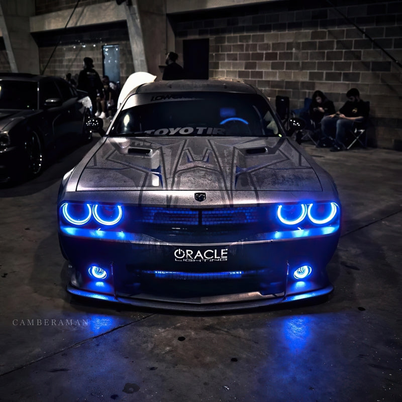 Oracle 0814 Dodge Challenger Dynamic Surface Mount Headlight/Fog Light Halo Kit COMBO  SEE WARRANTY - 1458-332