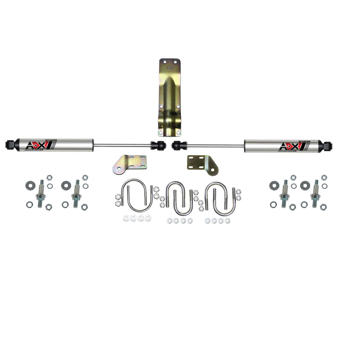 Skyjacker 98-02 Dodge Ram 2500/3500 ADX 2.0 Dual Stabilizer Kit w/ Polished Alum. - 2270