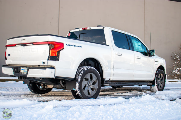 RokBlokz - Ford F-150 Lightning 2022+ Mud Flaps for 2022-2024 Ford F 150 Lightning - front view