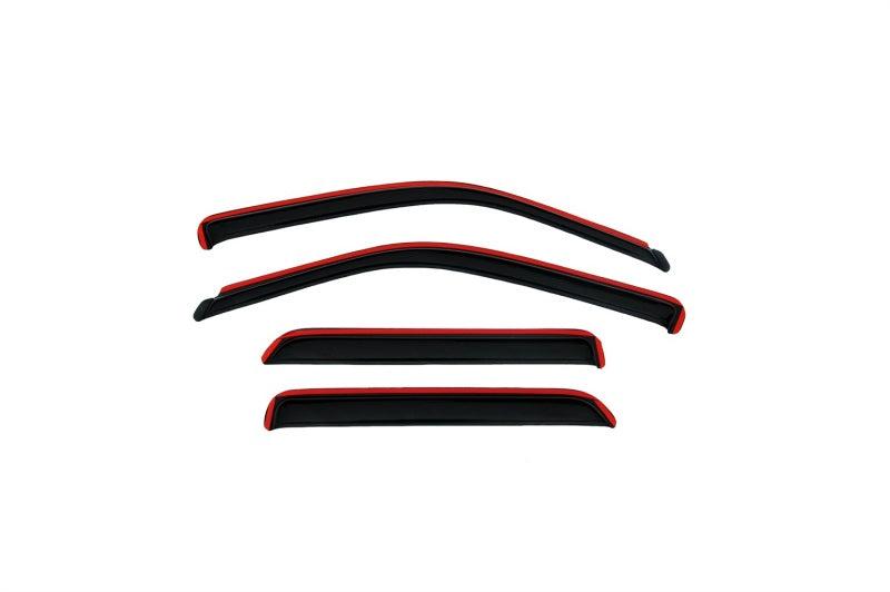 AVS 05-10 Jeep Grand Cherokee Ventvisor In-Channel Front &amp; Rear Window Deflectors 4pc - Smoke - 194243
