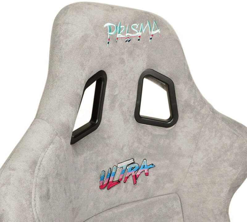 NRG FRP Bucket Seat ULTRA Edition - Large (Grey Alcantara/Pearlized Back) - FRP-302GY-ULTRA - close-up view 2
