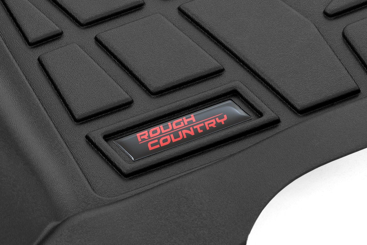 Rough Country - Sure-Fit Floor Mats- Front & Rear - Chevy/GMC Canyon/Colorado 2WD/4WD(2023-2025) - SM21313 by Rough Country -