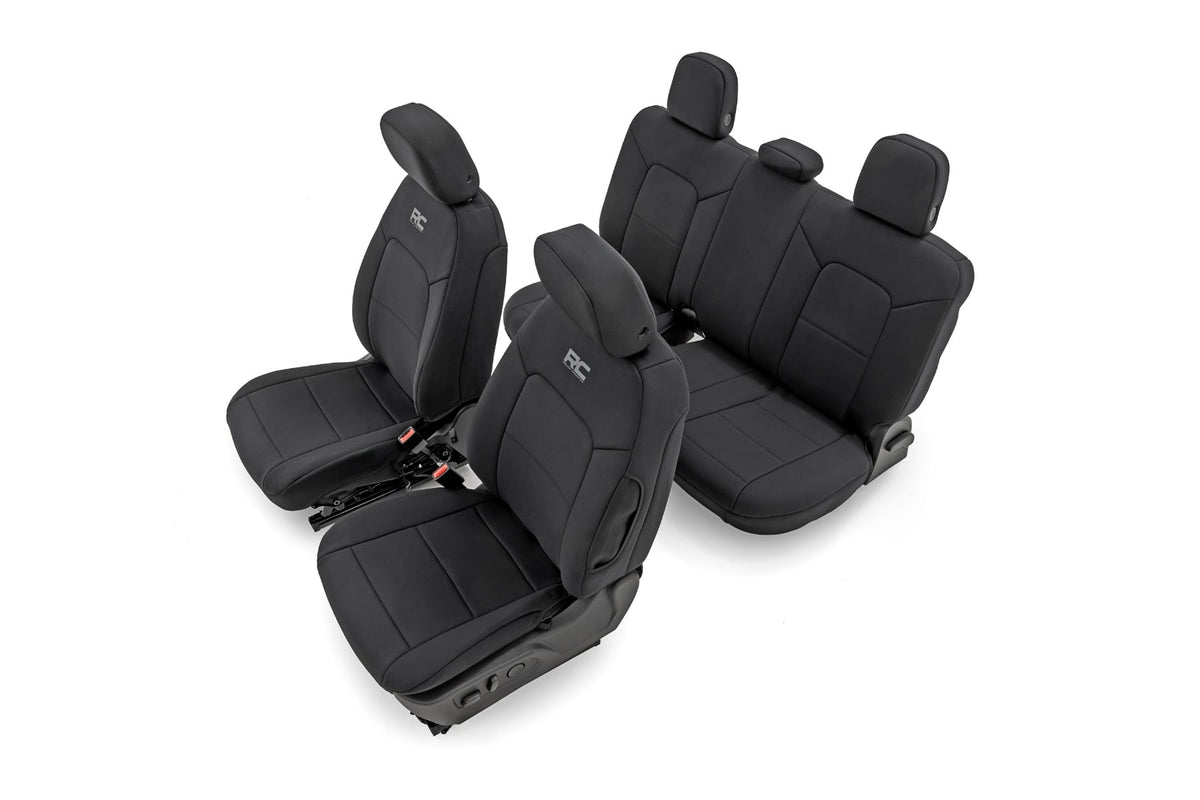 Rough Country - Seat Covers - Front Bucket  - Rear Bench - Chevy/GMC Canyon/Colorado (23-25) - 91069 for 2023-2025 Chevrolet 