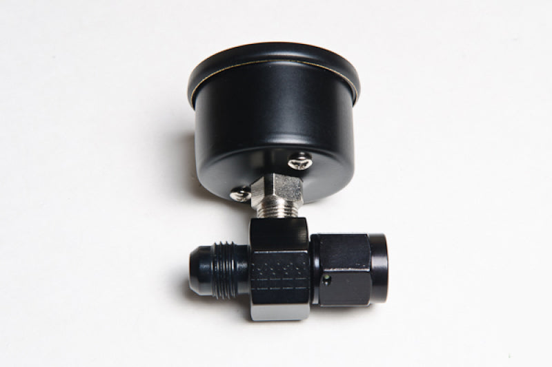 Radium Engineering Fuel Pressure Gauge w/ 6AN Inline Adapter - 20-0152 by Radium Engineering - front view
