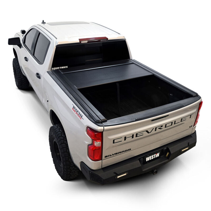 Westin 19-26 GM Silverado/Sierra 1500 5ft 8in Bed Manual Retractable Tonneau Cover - Black - 19-64745