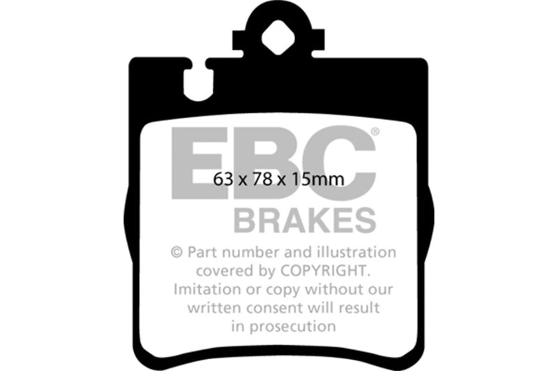 EBC 02-05 Mercedes-Benz C230 (W203) 1.8 Supercharged (European Model) Ultimax2 Front Brake Pads - UD872 for 2001-2007 Mercede