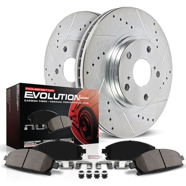 Power Stop 20-22 Lincoln Aviator Rear Z23 Evolution Brake Kit - K8682 for 2020-2025 Ford Explorer