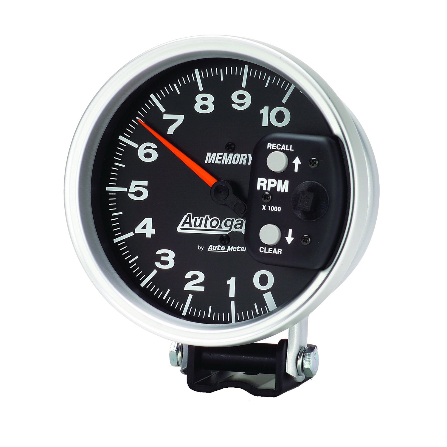Autometer 5 inch 10,000 RPM w/ Peak Memory Pedestal Tachometer Auto Gauge - Black - 233902