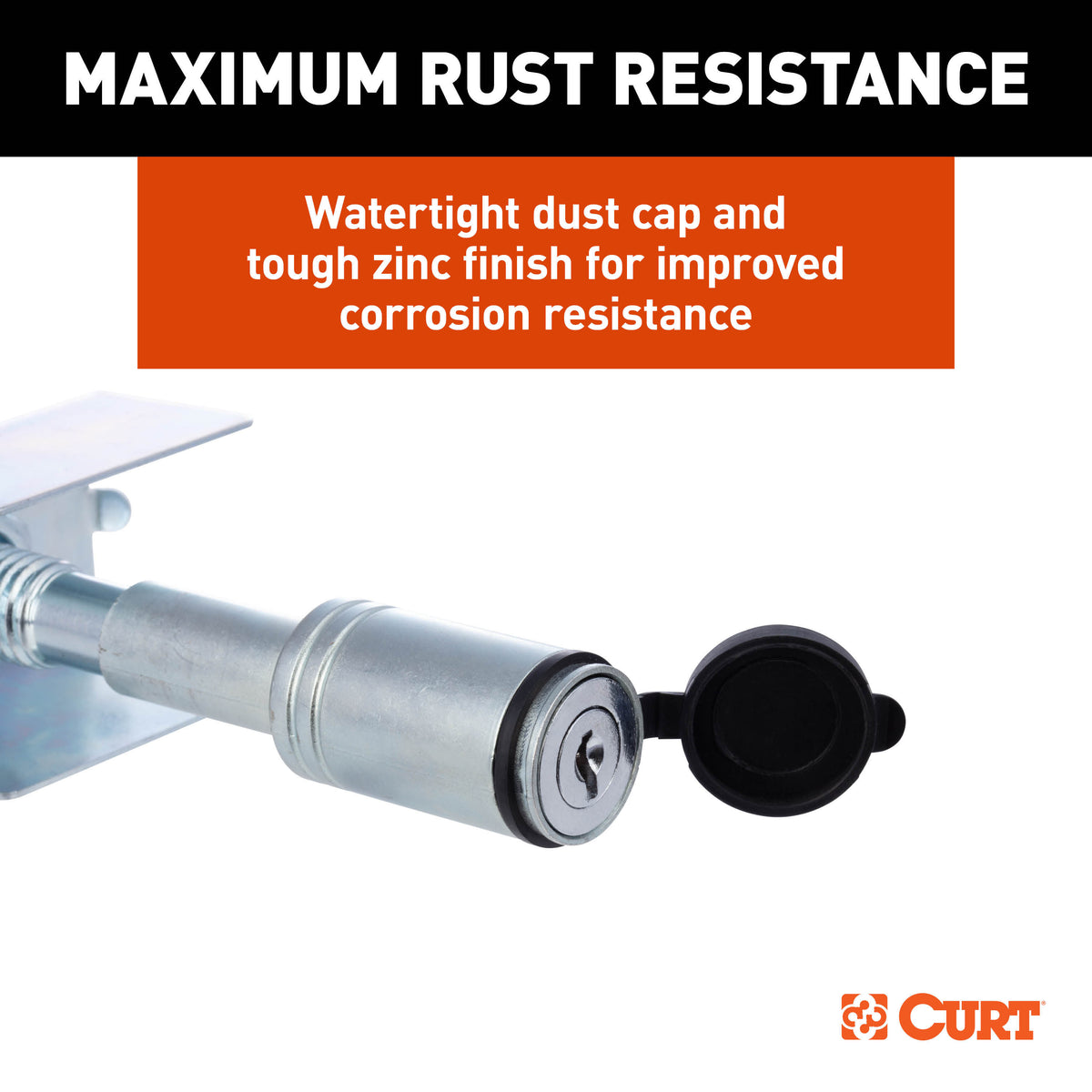 CURT 23535 Anti-Rattle Hitch Lock, Fits 2" Receivers
