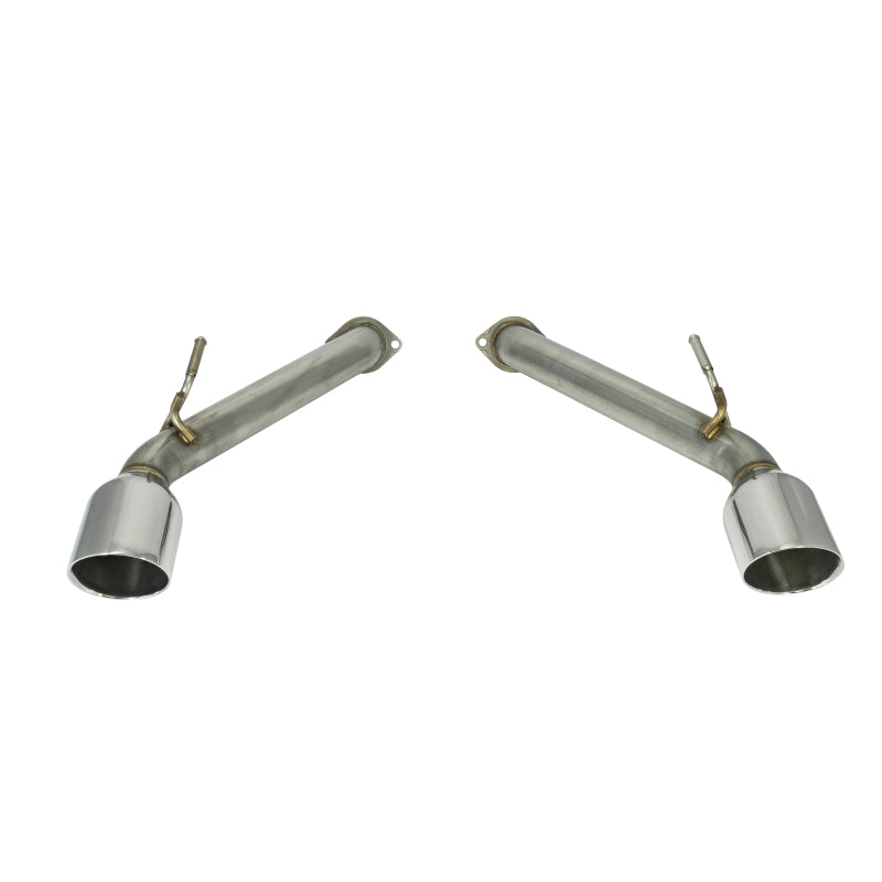 Remark 2017+ Infiniti Q60 Axle Back Exhaust w/Stainless Steel Double Wall Tip - RO-TSQ6-D