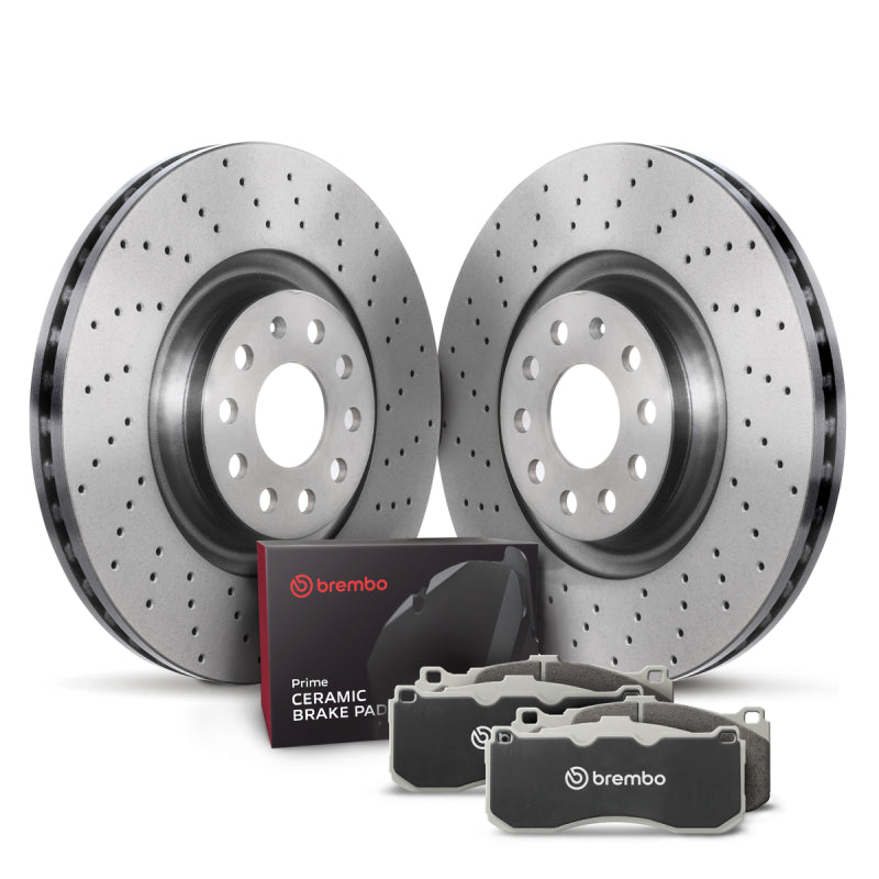 Brembo OE 15-20 Audi A3 Quattro/15-20 S3/15-19 Golf R/15-21 GTI Front Disc Brake Kit - KTX0138