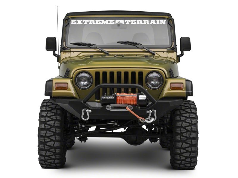 Raxiom 97-06 Jeep Wrangler TJ 50-In LED Light Bar Windshield Mount w/ Auxilliary Bracket - J106746
