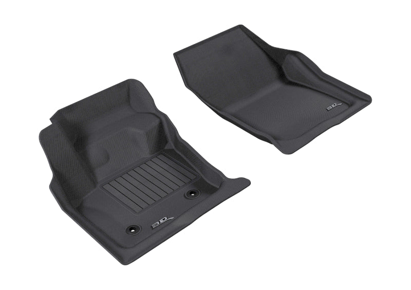 3D MAXpider 2013-2016 Ford/Lincoln Fusion/MKZ Kagu 1st Row Floormat - Black - L1FR06011509
