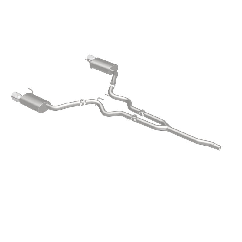 MagnaFlow Cat Back, SS, 2.5in, Street, Dual Split Polished 4.5in Tips 2015 Ford Mustang Ecoboost - 19097