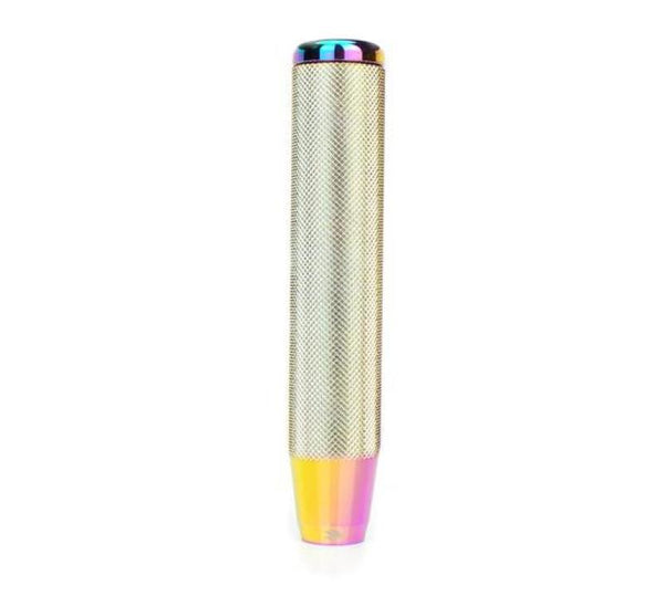 NRG Shift Knob Knurl Hidden Gem Long Neo Chrome - SK-810MC - front view